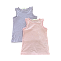 2-3Y 2pc Pink & Purple Sleeveless Tops - Real Kids
