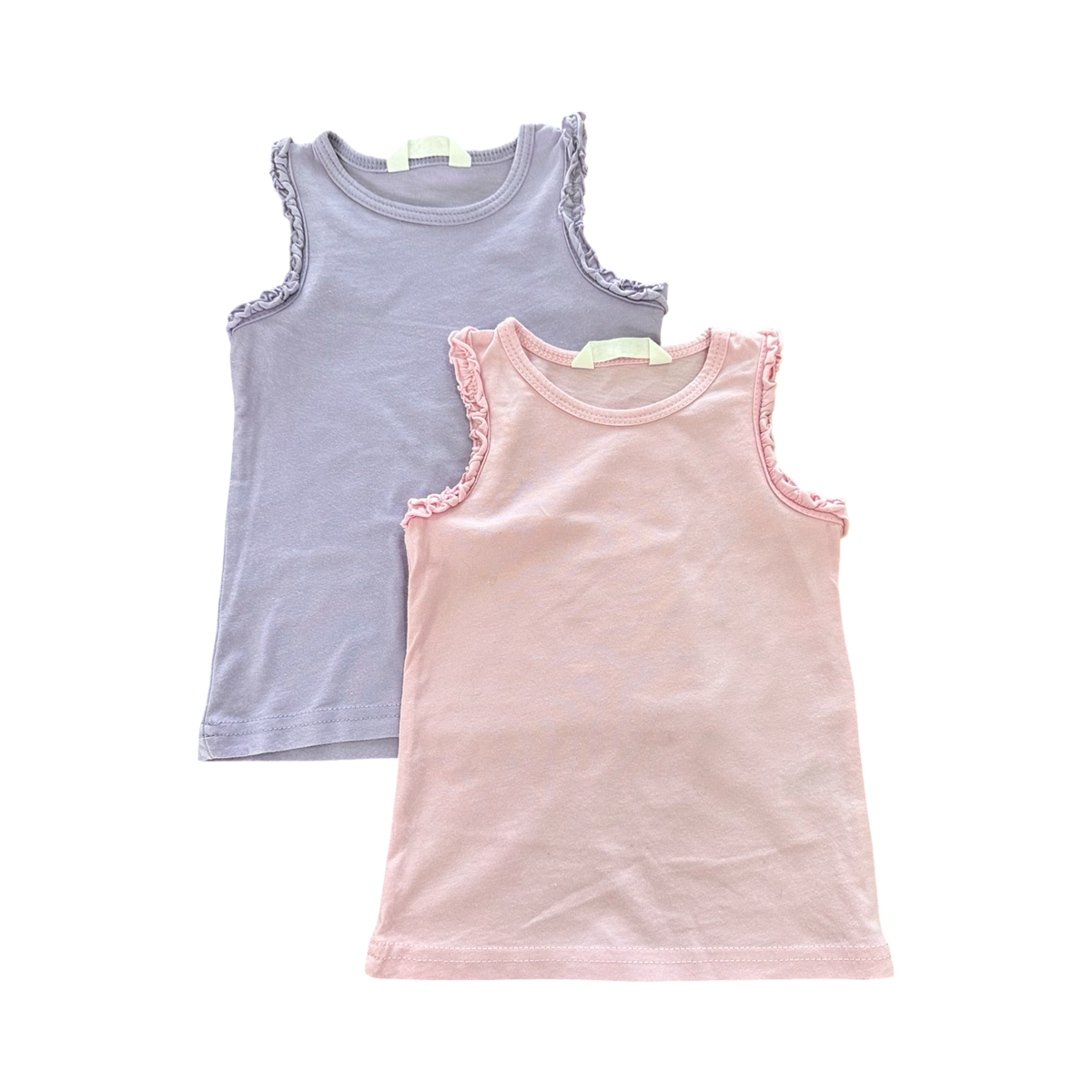 2-3Y 2pc Pink & Purple Sleeveless Tops - Real Kids