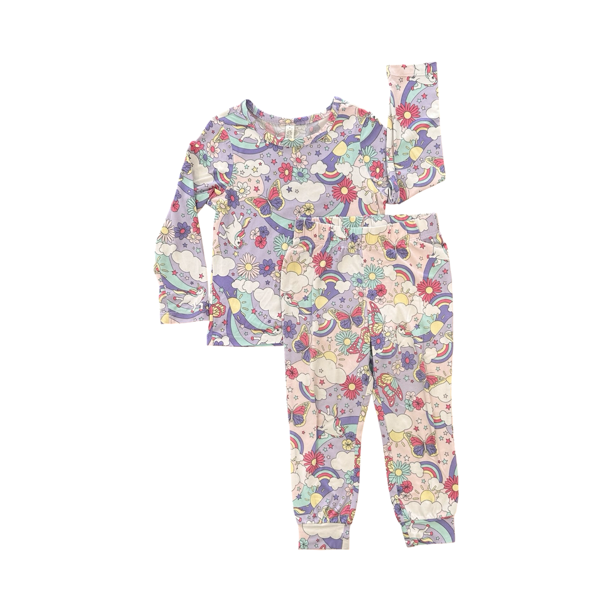2-3Y Colourful Unicorn Pyjama Set - Real Kids