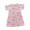 2-3Y Pink Unicorn Cotton Dress - Qtee