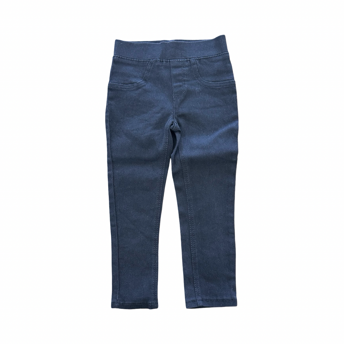 2-3Y Black Stretch Denim - Qtee