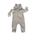 6-12M Blue Full Warm Bodysuit with Hood - Clicks
