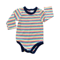Newborn Multicoloured Stripe Long Sleeve Bodysuit - Clicks