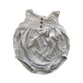 3-6M Blue Cute Romper with 3 Buttons - Cotton On