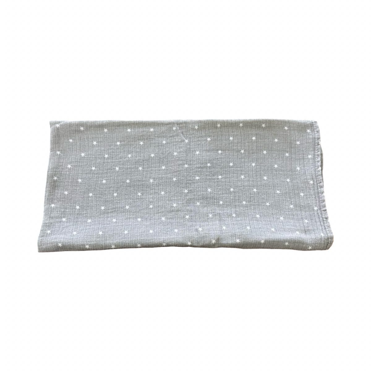 One Size Grey & White Star Cotton Blanket