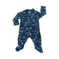 3M Navy Elephant Snapper Babygrow - Luggi Baby