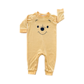 6M Yellow Pooh Bear Long Babygrow - H & M