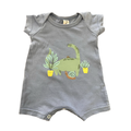 Newborn Blue Dinosaur Baby Romper - Tiny Tots