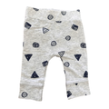 1-3M Grey & Navy Shapes Cotton Leggings - Woolworths