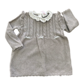 3-6M Beige & White Knitted Winter Classic Dress - Woolworths