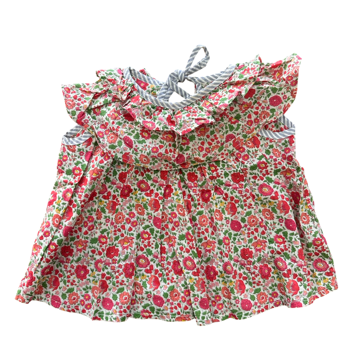 3-6M Floral Frill Top - Rupert & Rosie