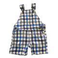 6M Blue & White Check Dungaree - OshKosh