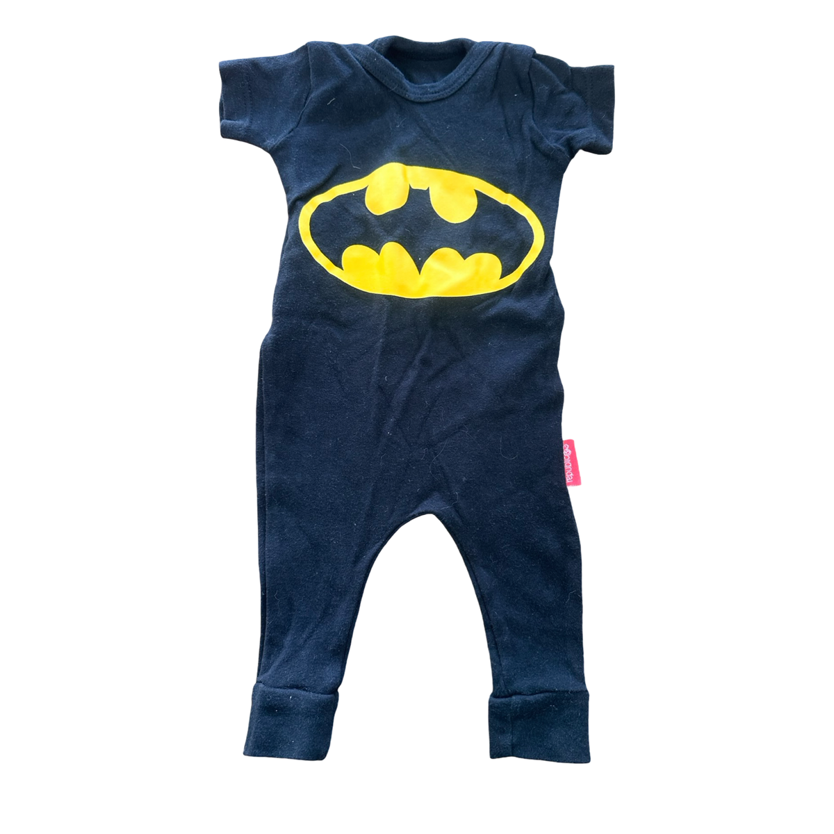 0-3M Black Batman Babygrow - Baby Republic