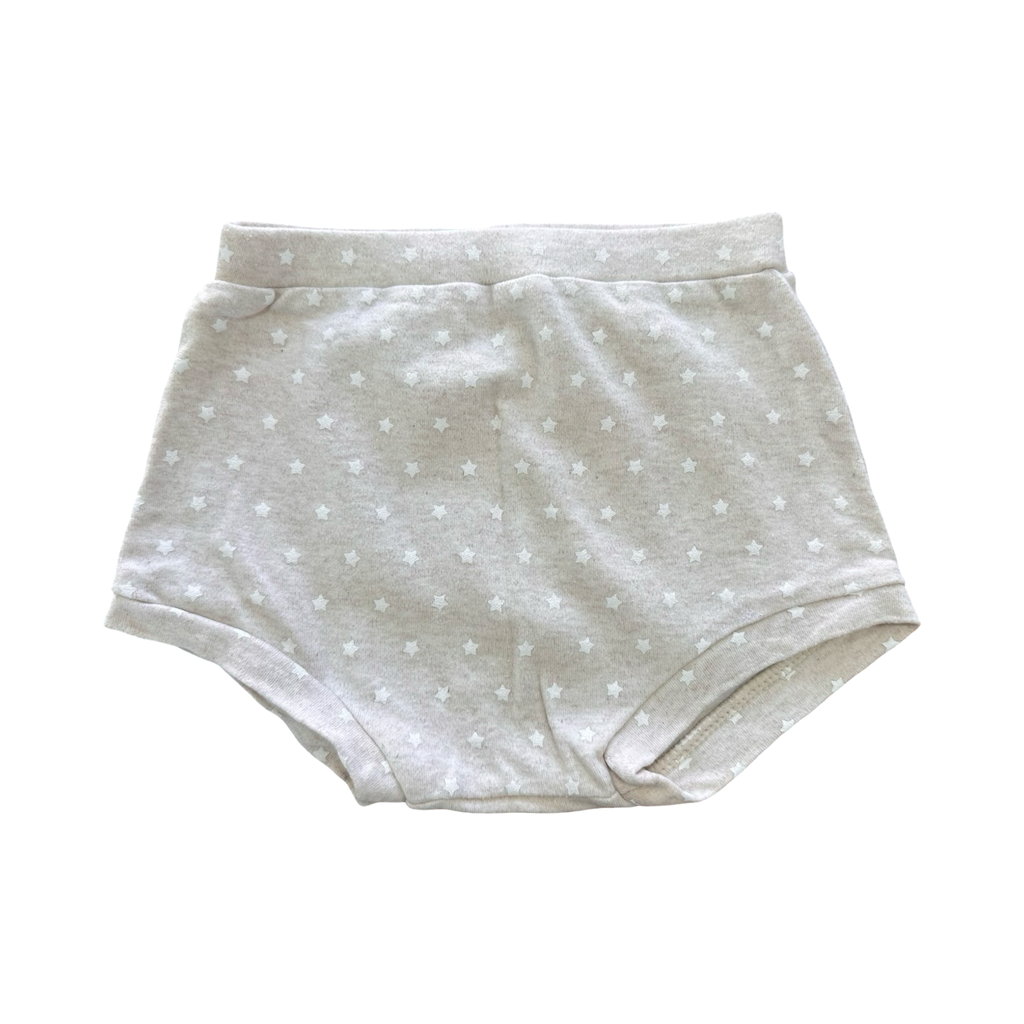 6-12M Beige Melange Star & Cloud Bloomer - Woolworths