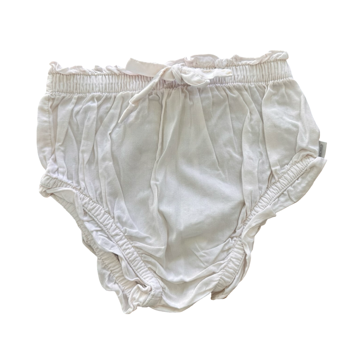 6-12M White Cotton Bloomer - Earthchild