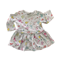3-6M Grey Animal Cotton Dress* - Next