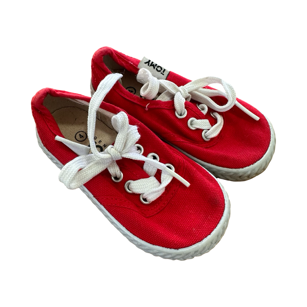 Size 4 Red Sneakers - Tomy