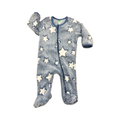 0-3M Blue Fleece Star Zipper Onesie - Ackermans