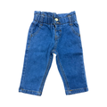 3-6M Elasticated Denim Jeans for Girls - OneTwoThree
