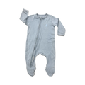 1-3M Blue Side Zipper Cotton Babygrow - Woolworths