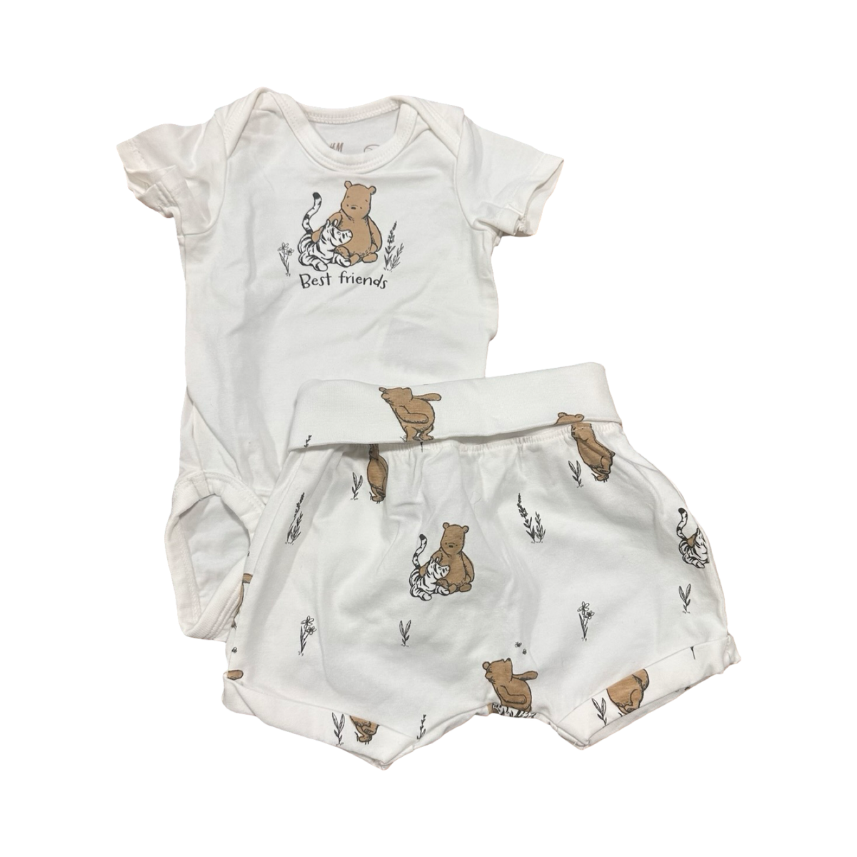 1-2M 2pc Best Friend Pooh Bear Outfit - H & M