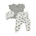 0-3M 3pc Lion Green & White Set - Cotton On / Ackermans