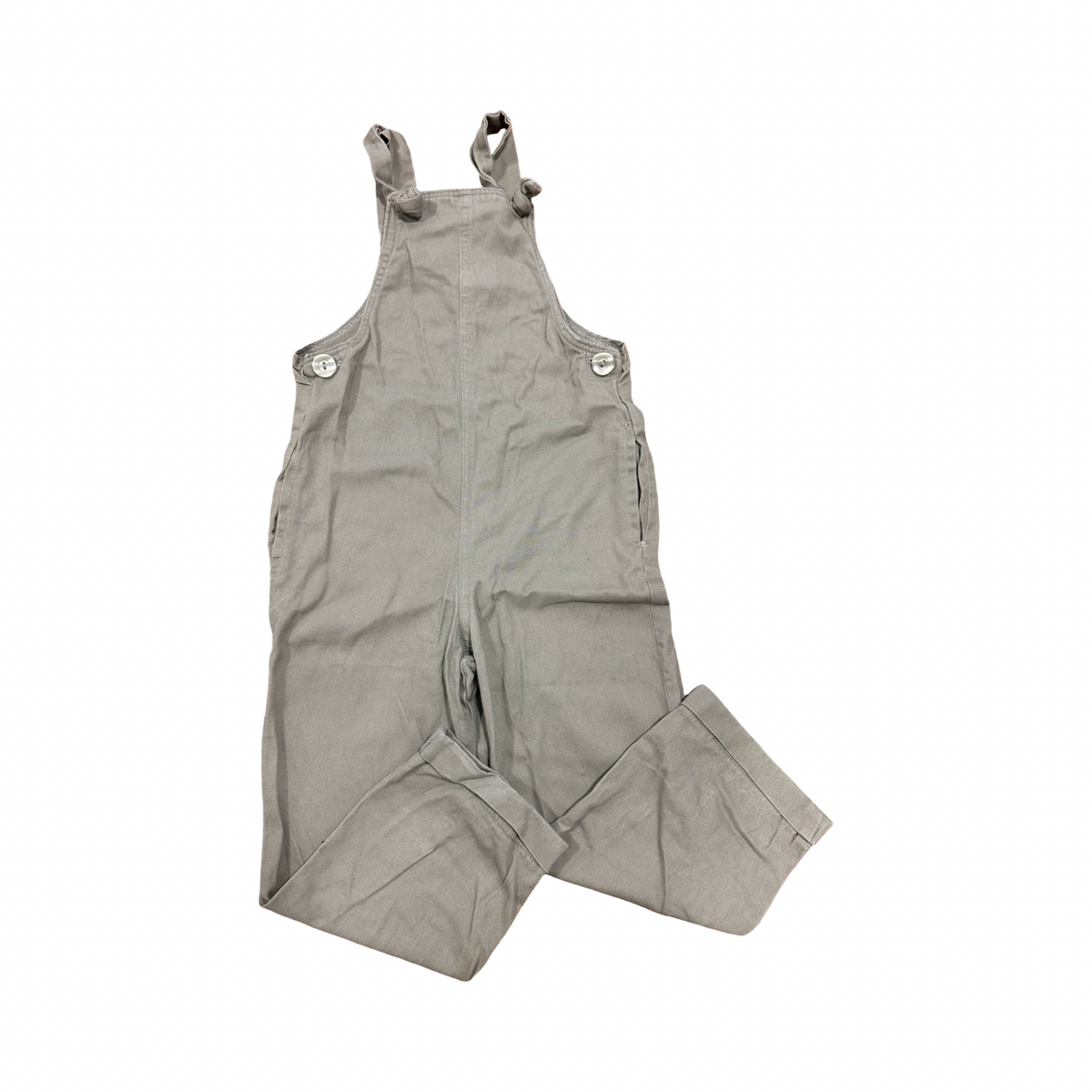 4-5Y Khaki Cotton Dungaree - Real Kids