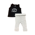 3-6M 2pc Black, White & Grey "Adventures Are Forever" Set - Dandelion / Cotton On