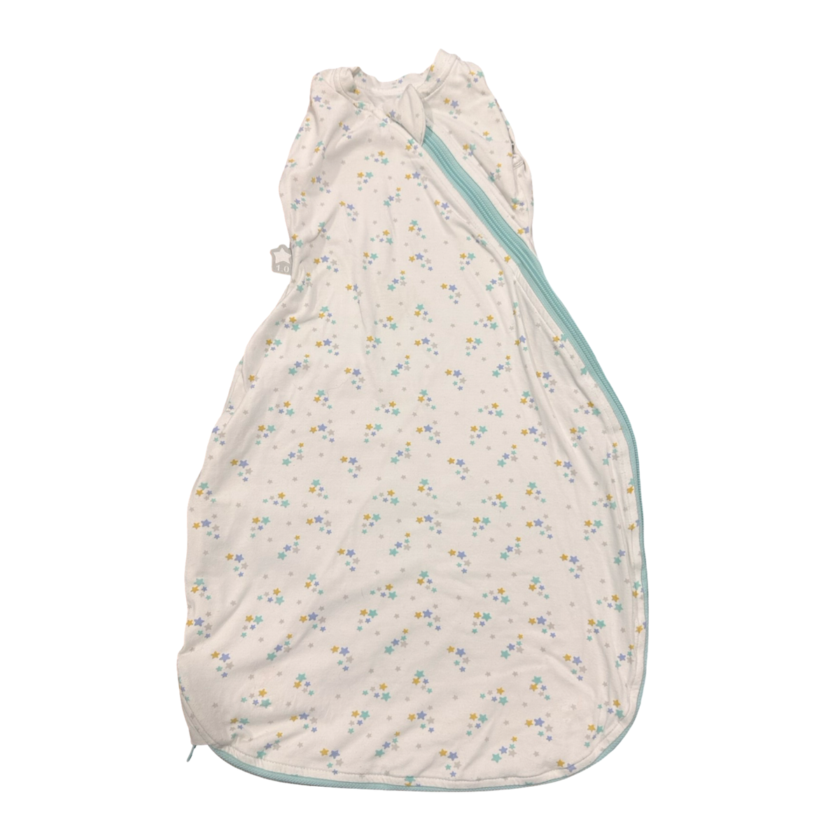 0-4m White Cotton Star Sleep Sack - Tommee Tippee