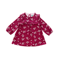 12-18M Maroon Floral Winter Dress - Ackermans