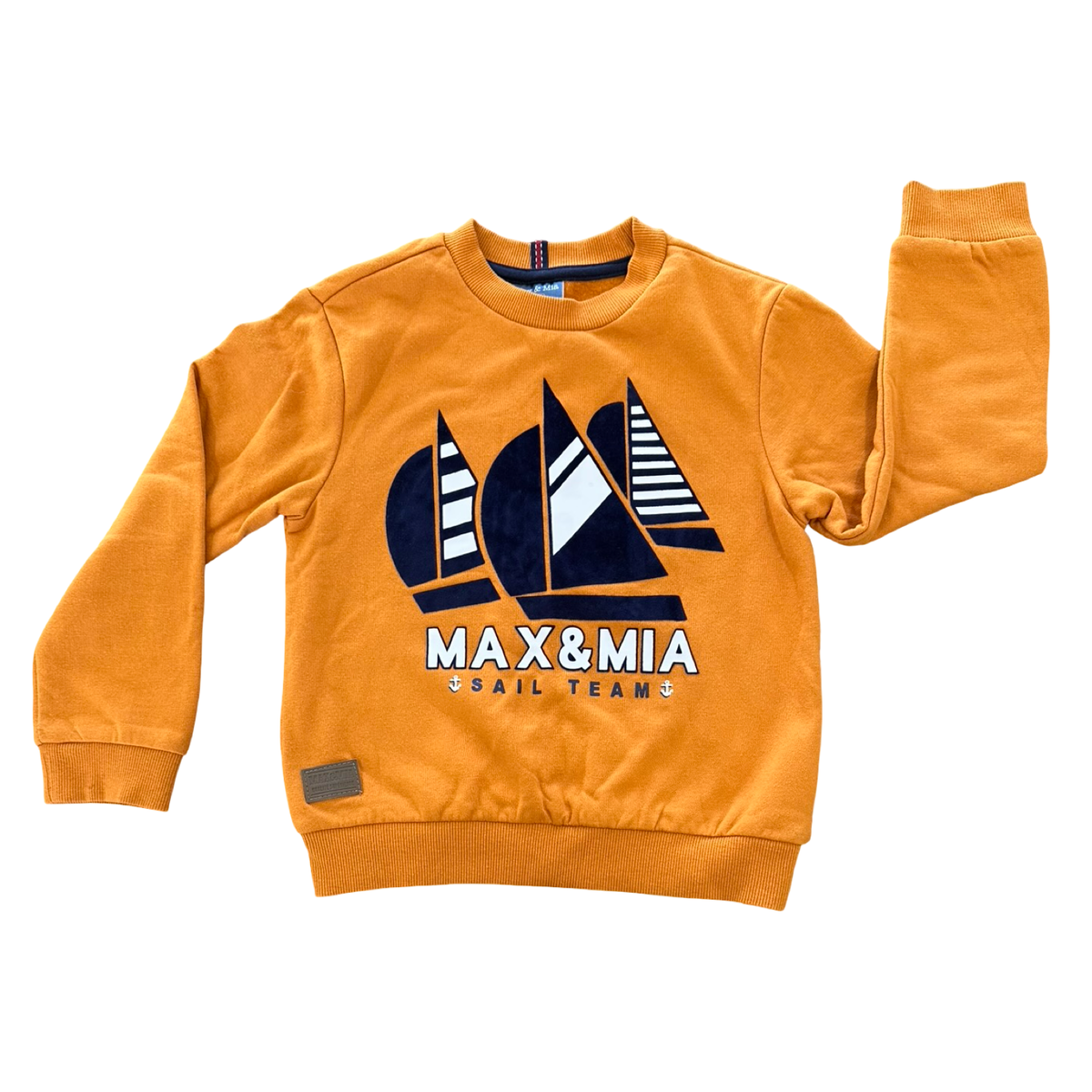 5-6Y Orange Sail Team Sweater Top - Max & Mia