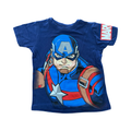 3-4Y Navy Captain America T-Shirt - Mr Price