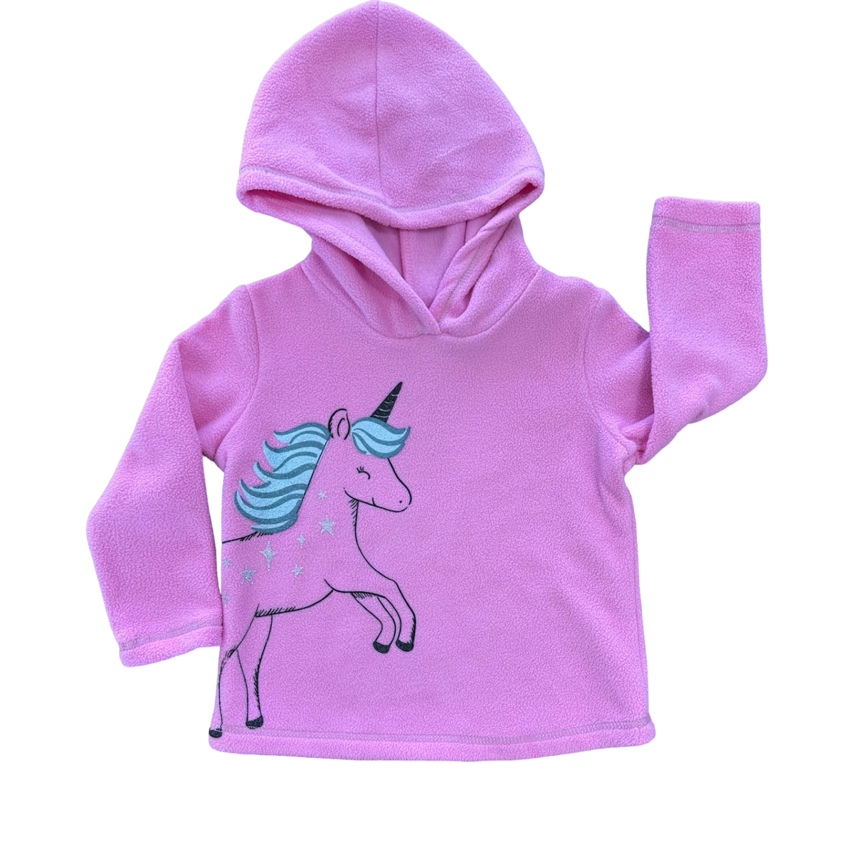 2Y Pink Fleece Unicorn Hoodie - Woolworths