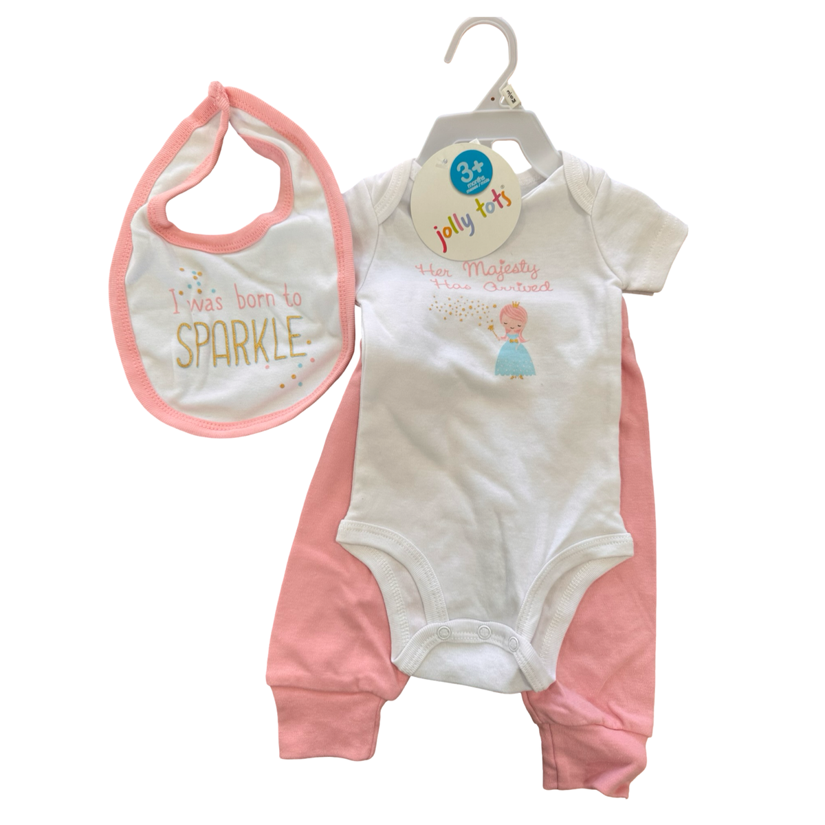 *NEW* 3-6M 3pc Girl's Her Majesty Set - Tiny Tots