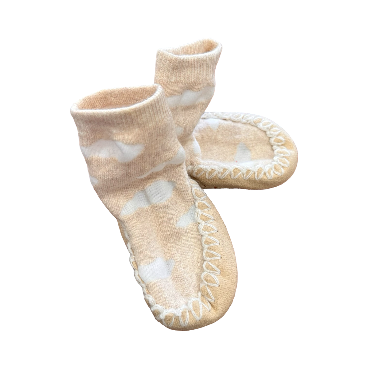 Size 2 Biege Sock Shoes