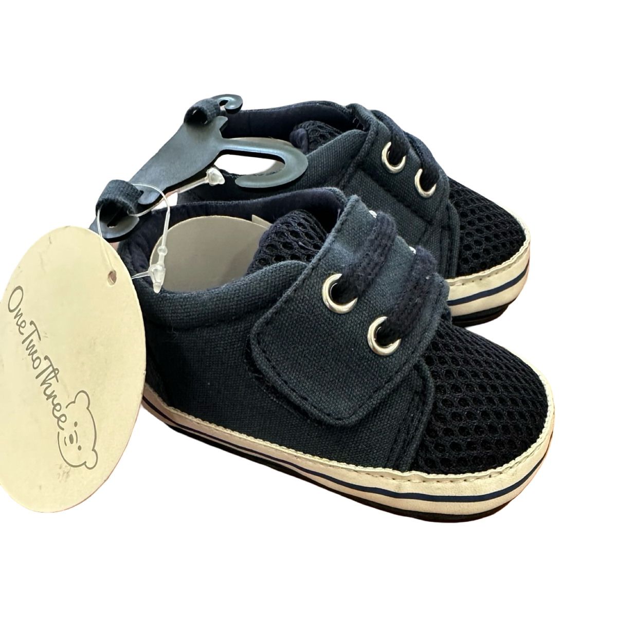 *NEW* Size 1 Navy & White Sneakers