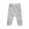 0-3M Grey Melange Cotton Pants - Mr Price