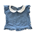 1-3M Chambray Top with Cotton Lace Collar - Woolworths