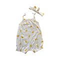 1-3M White Lemon Super Cute Romper with Headband - Woolworths
