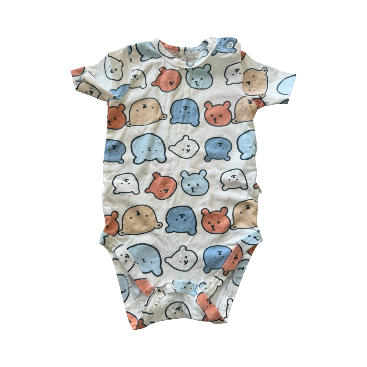 6-12M White Bear Design Bodysuit - Woolworths