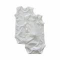 Newborn 2pc Newborn white sleeveless vests - Woolworths