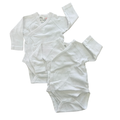 1-3M 2pc White side snapper bodysuits	- Zara