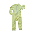 0-3M Yellow ribbed zipper babygrow - Country Road