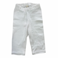 0-3M White cotton leggings - bébé