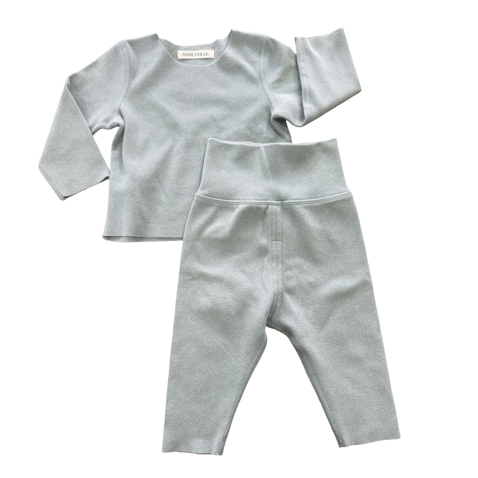 3-6M Green soft touch 2pc comfy long sleeve set	- Anne Colle