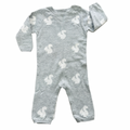 3-6M Grey melange knitted squirrel onesie - Country Road