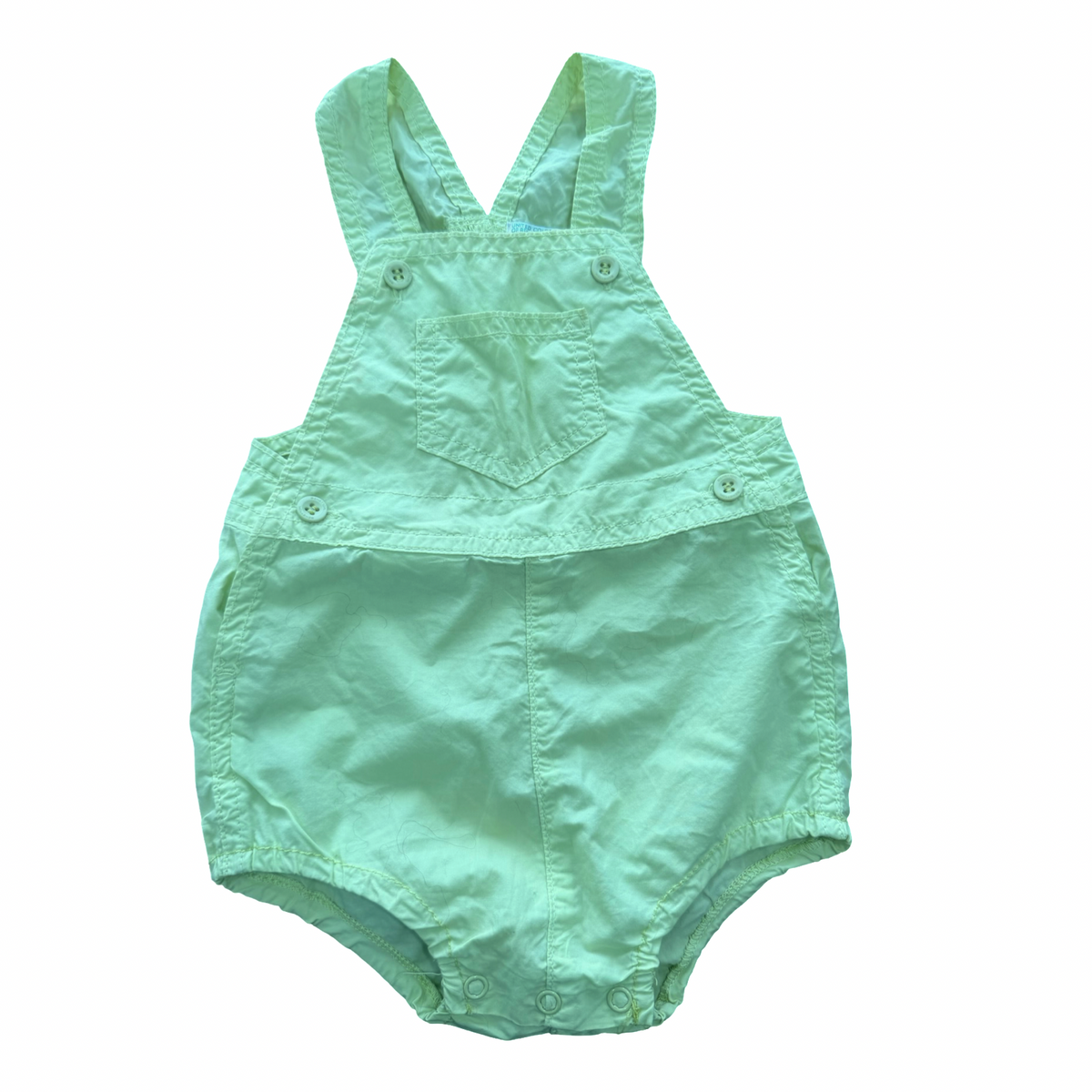 3-6M Lime romper - United colors of Benetton