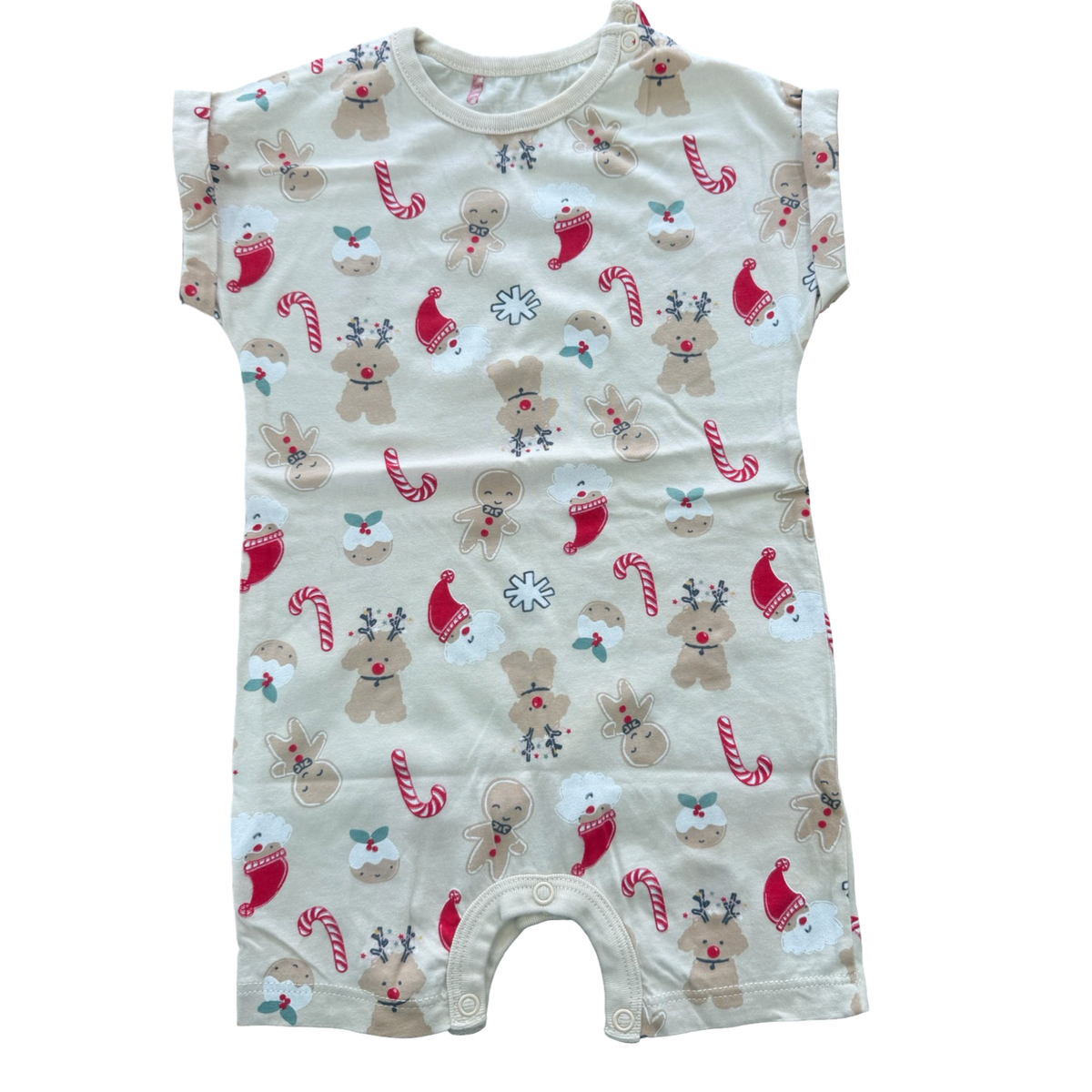 6-12M Beige Christmas romper - Woolworths