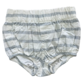0-3M White & blue stripe bloomer - Petit Love