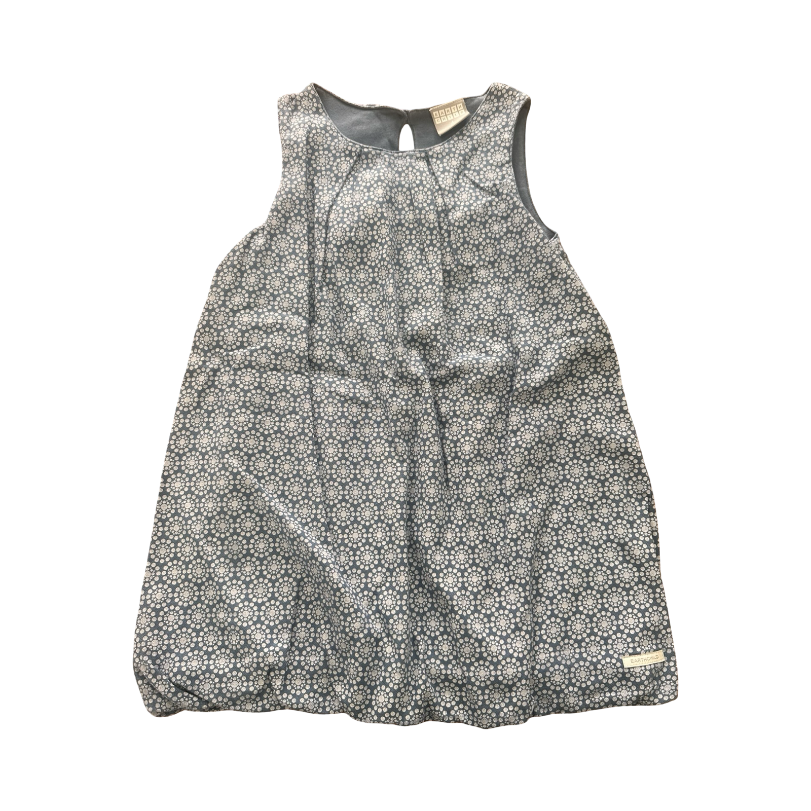 4-5Y Chambray Dotted Pattern Dress - Earthchild